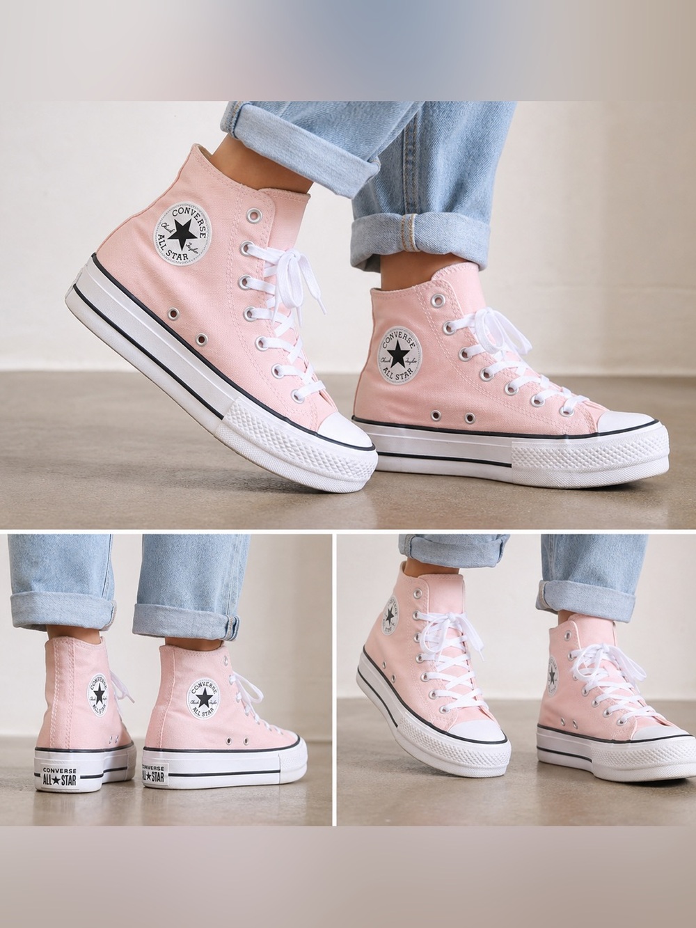 Converse Chuck Taylor All Star Lift Platform High Top Women’s 7 Donut Glaze Pink